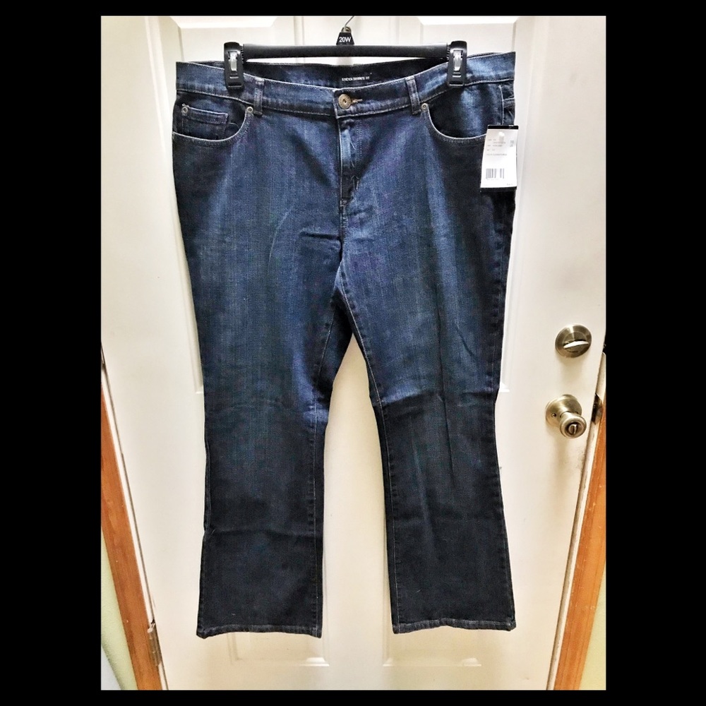 NWT Axcess Jeans dark straight leg 16 1X